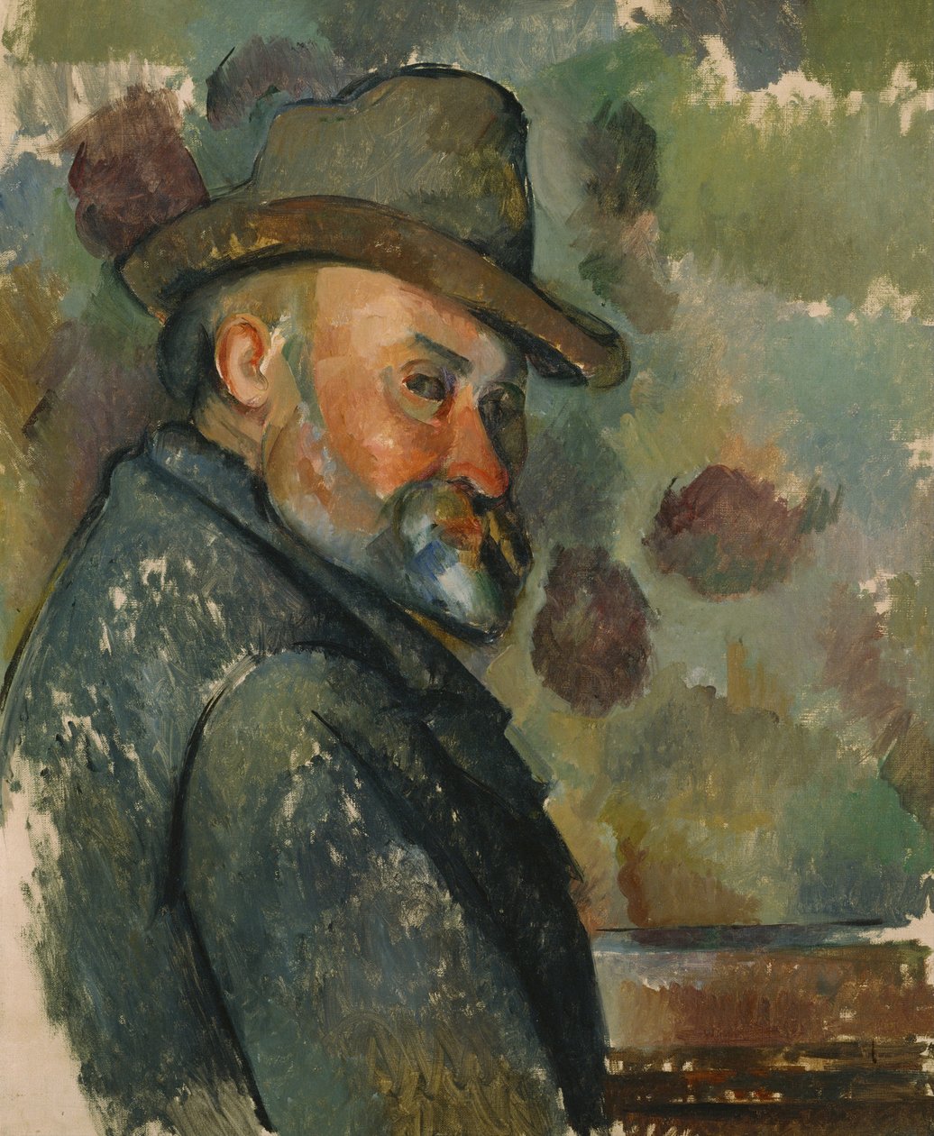 Önarckép kalapban alkotó: Paul Cézanne