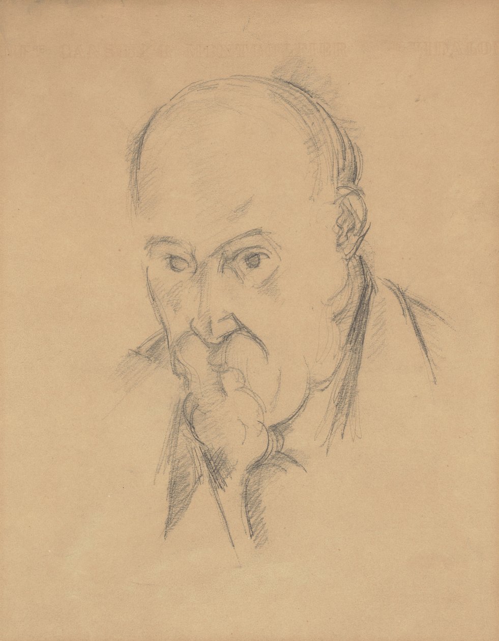 Önarckép [recto], 18971900. alkotó: Paul Cézanne