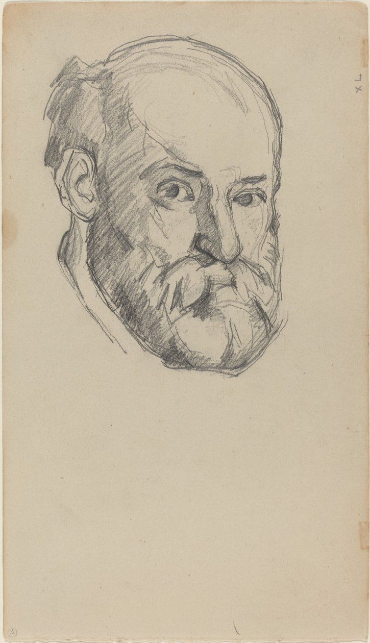 Önarckép [recto], c. 18801882. alkotó: Paul Cézanne