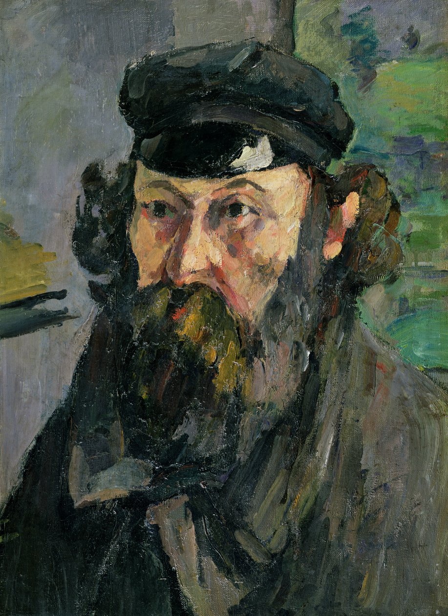 Önarckép sapkában alkotó: Paul Cézanne