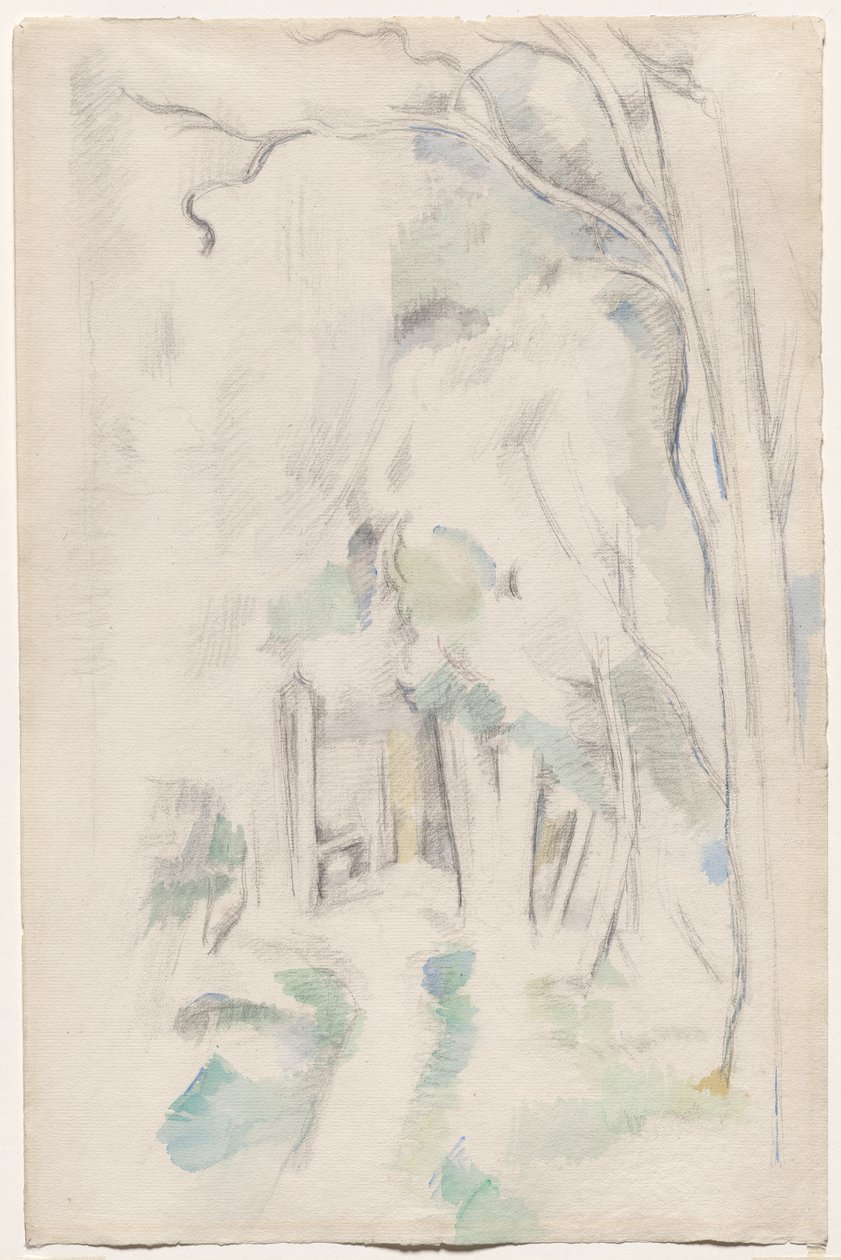 Nyom az erdőben alkotó: Paul Cézanne