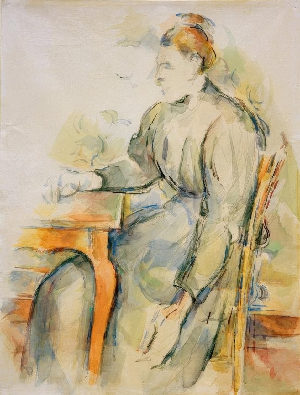 Ülő nő (Mme Cézanne) alkotó: Paul Cézanne