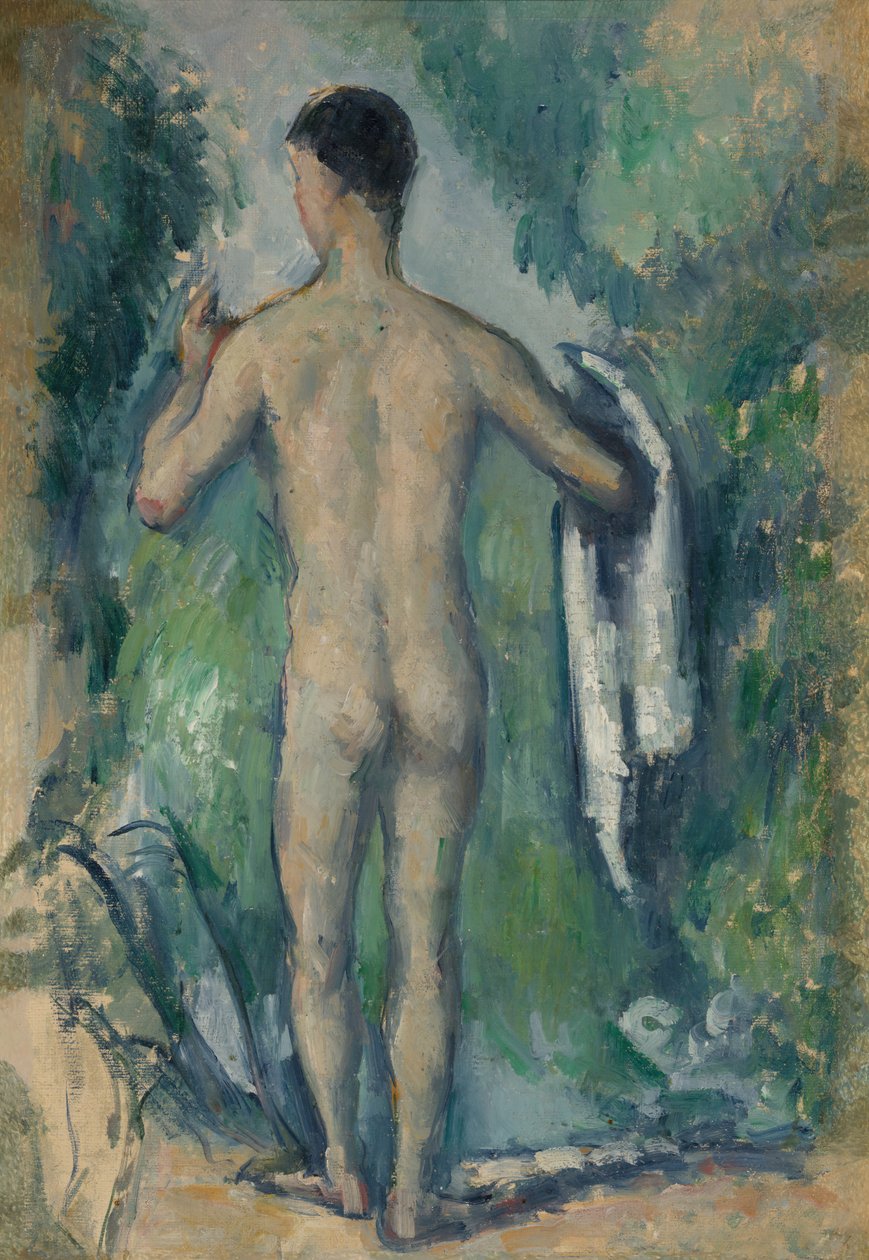 Álló fürdőző, hátulról nézve, 187982. alkotó: Paul Cézanne