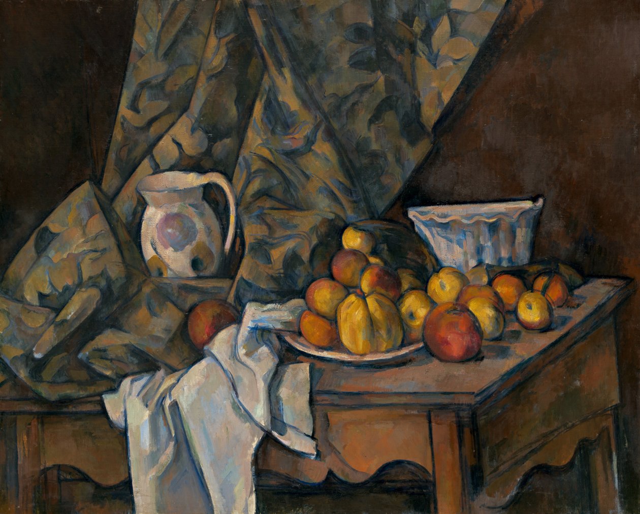 Csendélet almával és őszibarackkal alkotó: Paul Cézanne