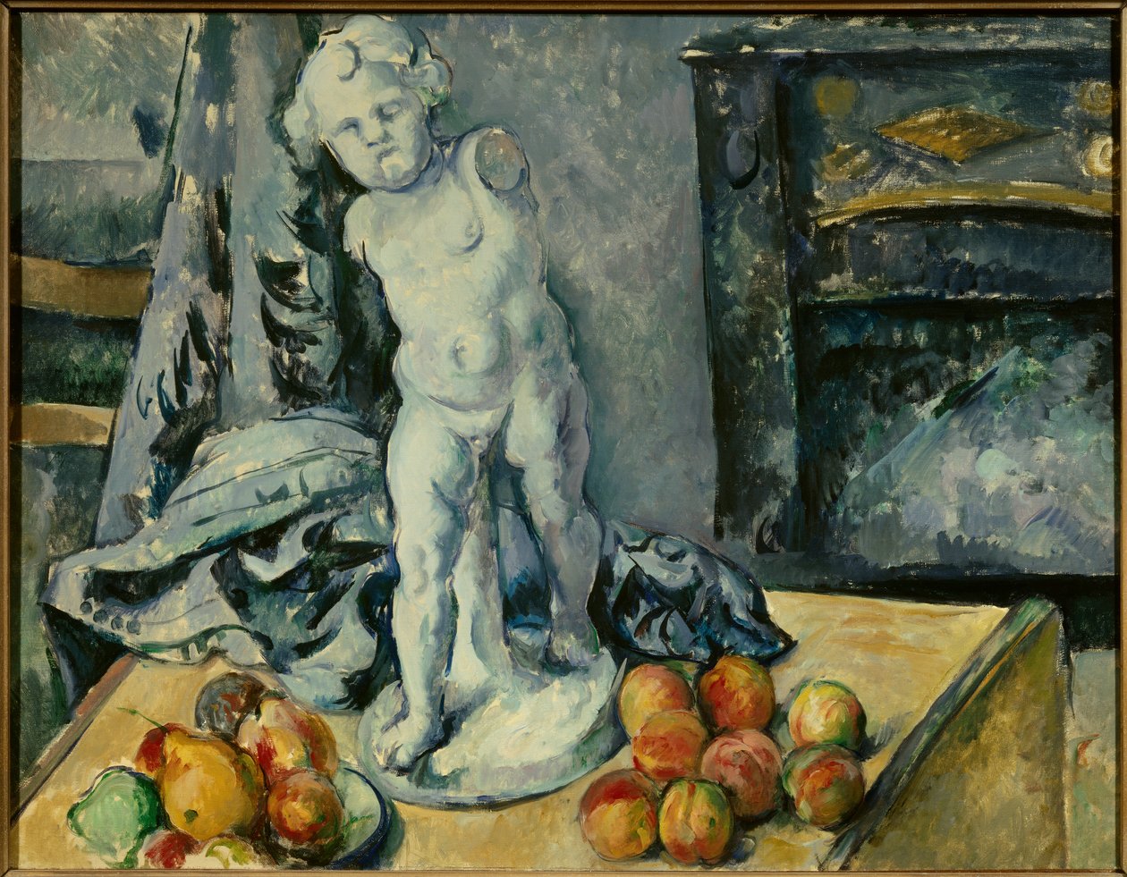 Paul Cezanne (1839-1906) Csendélet Ámor gipszfestményében 1894 V. 0,63x0,81 m. Stockholm. Nemzeti Múzeum - Csendélet vakolattal Ámor. Paul Cezanne (1839-1906) festménye alkotó: Paul Cézanne