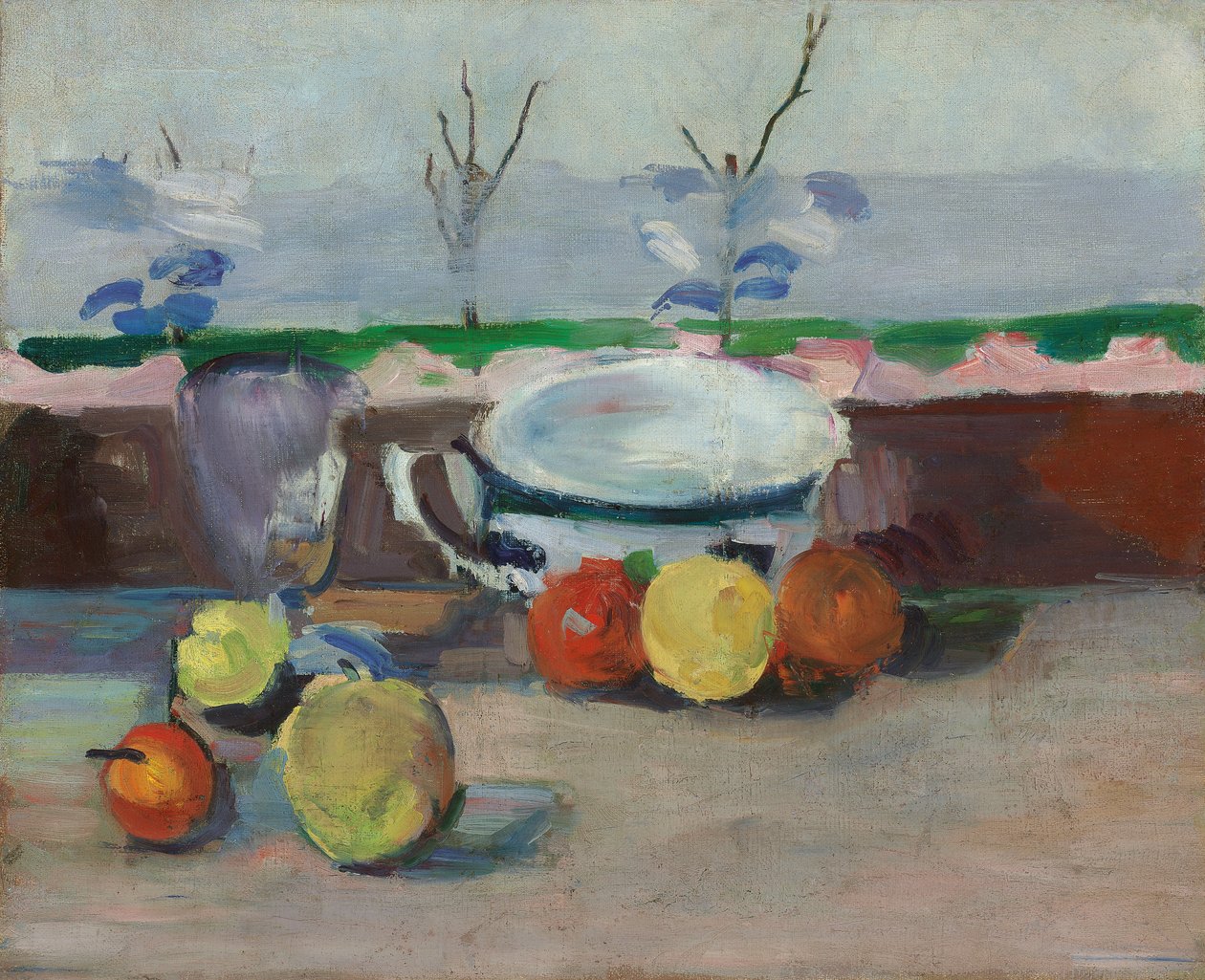 Pohár, pohár és gyümölcs, III, 1877 körül (olaj, vászon) alkotó: Paul Cézanne