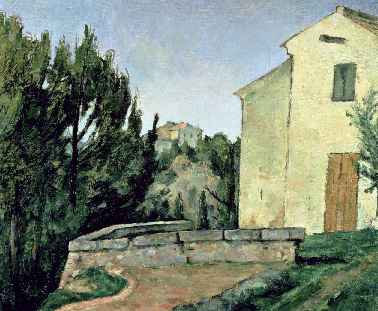 Az elhagyott ház Tholonetben alkotó: Paul Cézanne