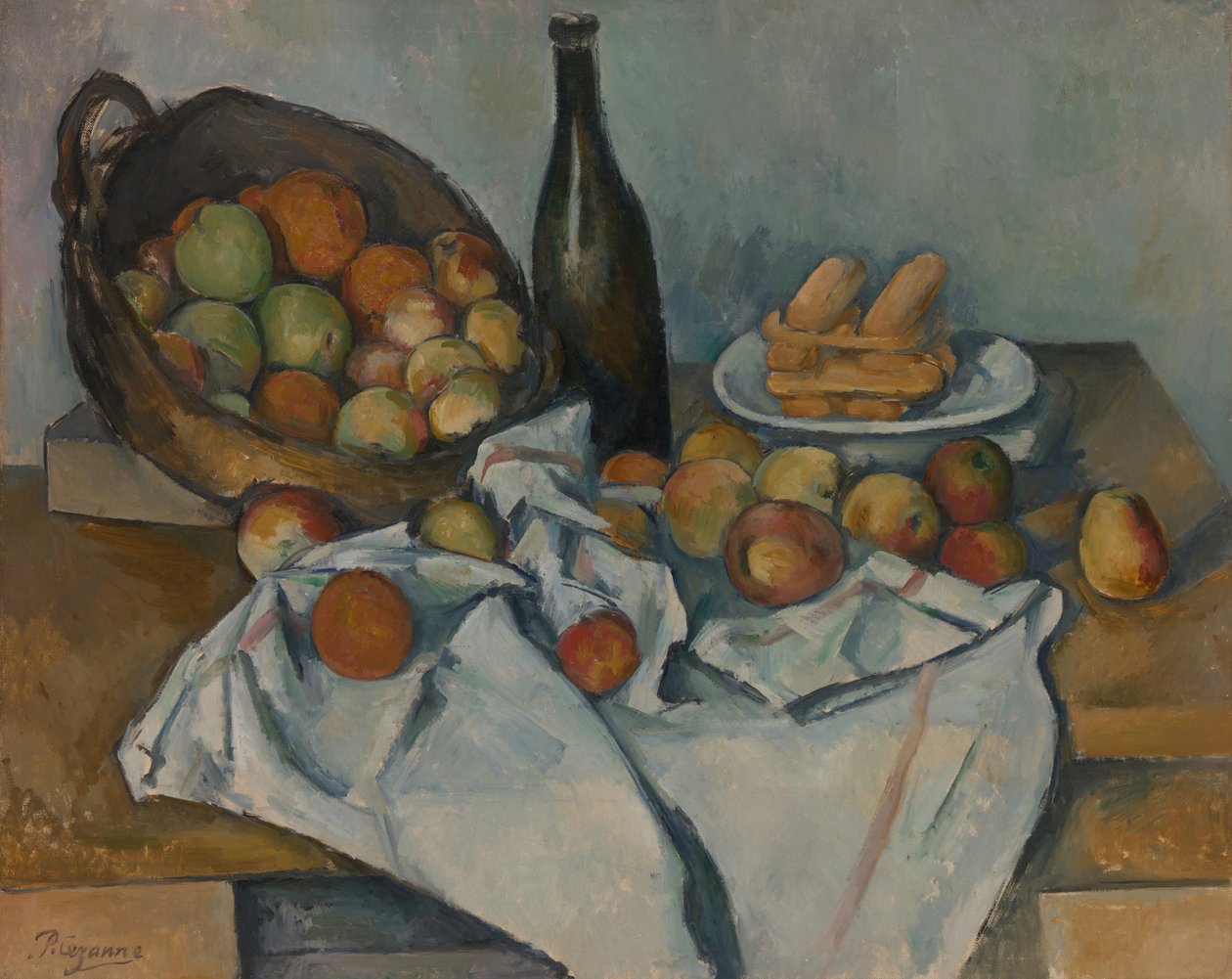 Az almás kosár c. 1893. alkotó: Paul Cézanne