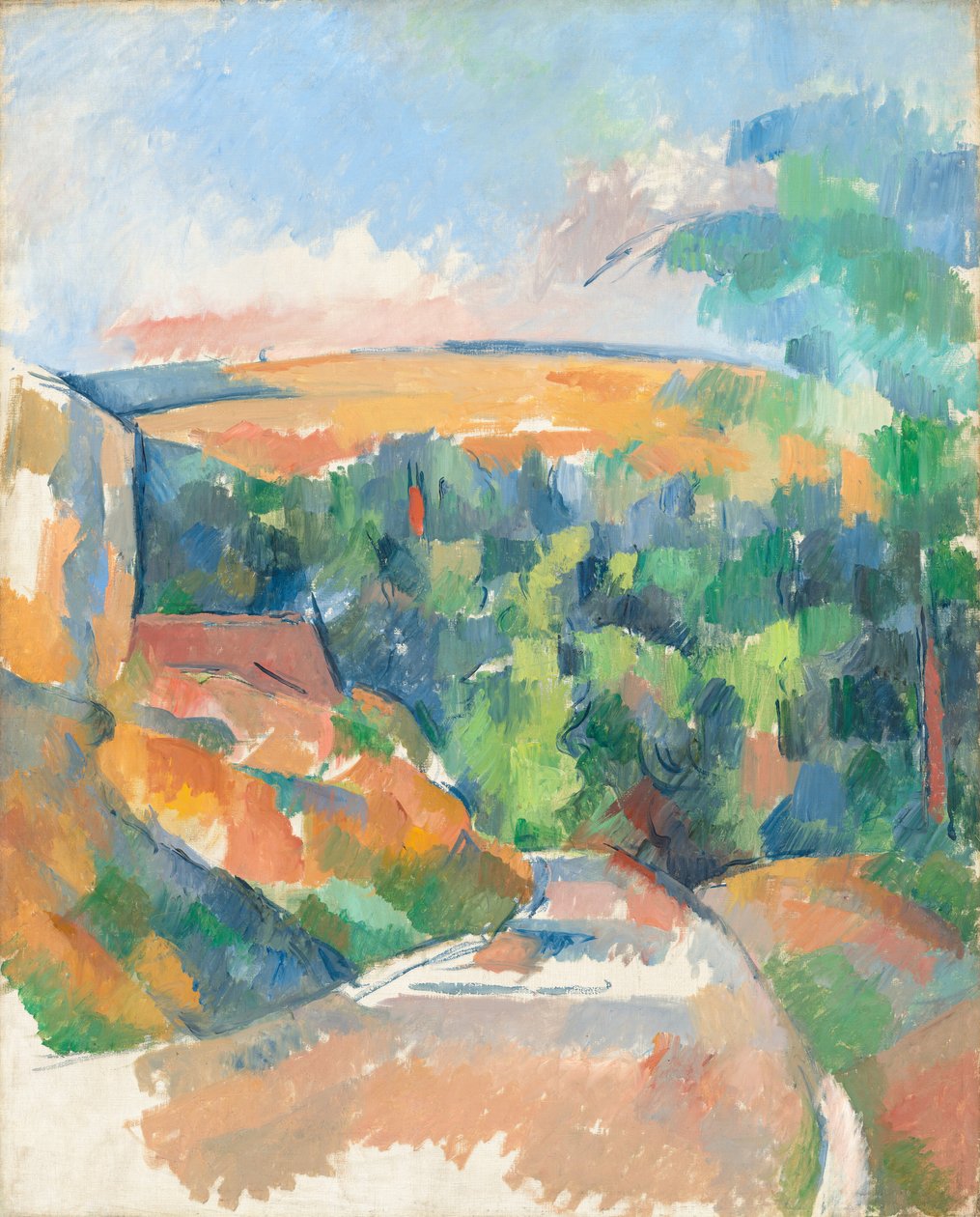 Az út kanyarja alkotó: Paul Cézanne