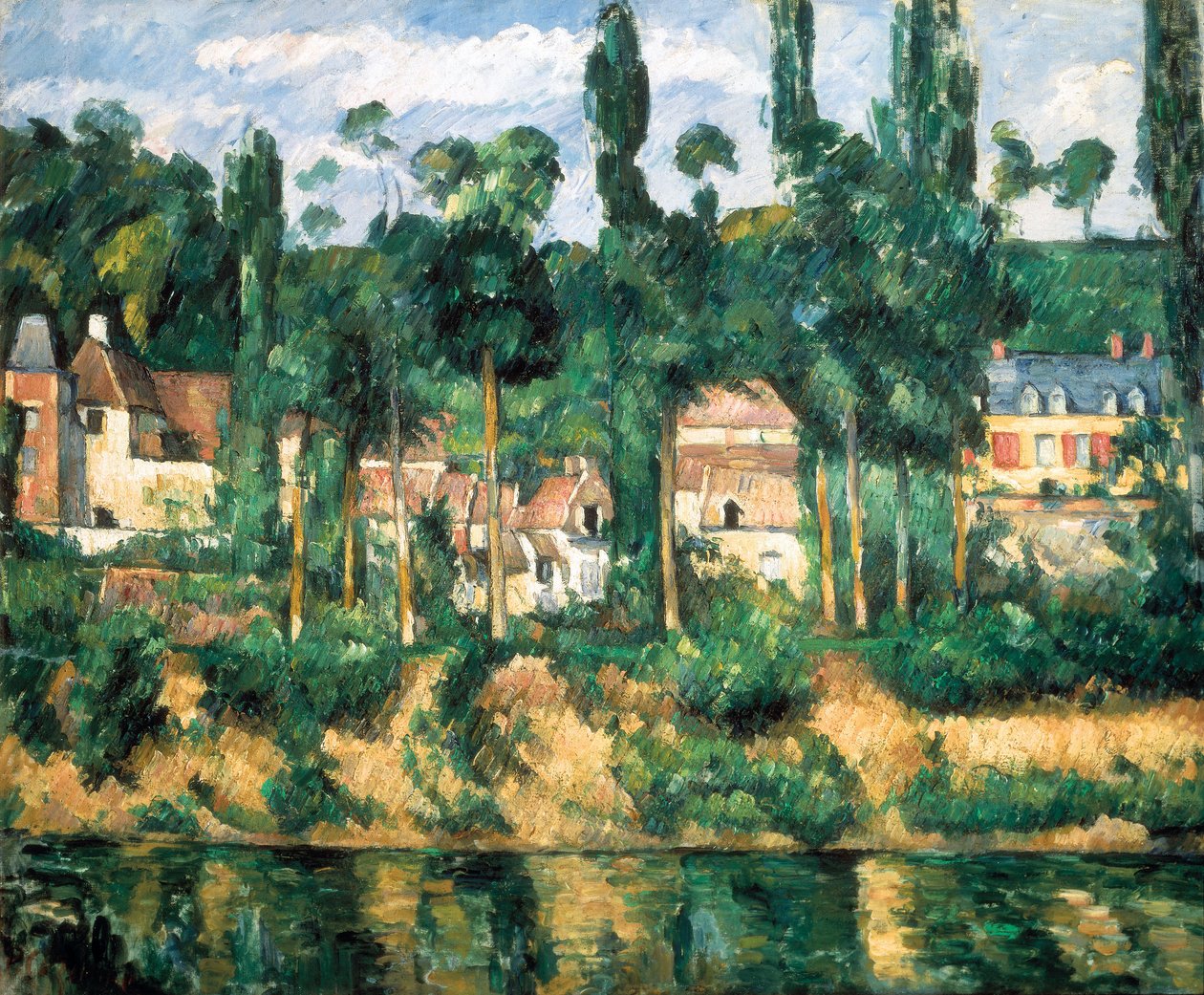 The Chateau de Medan, 1880 körül (olaj, vászon) alkotó: Paul Cézanne