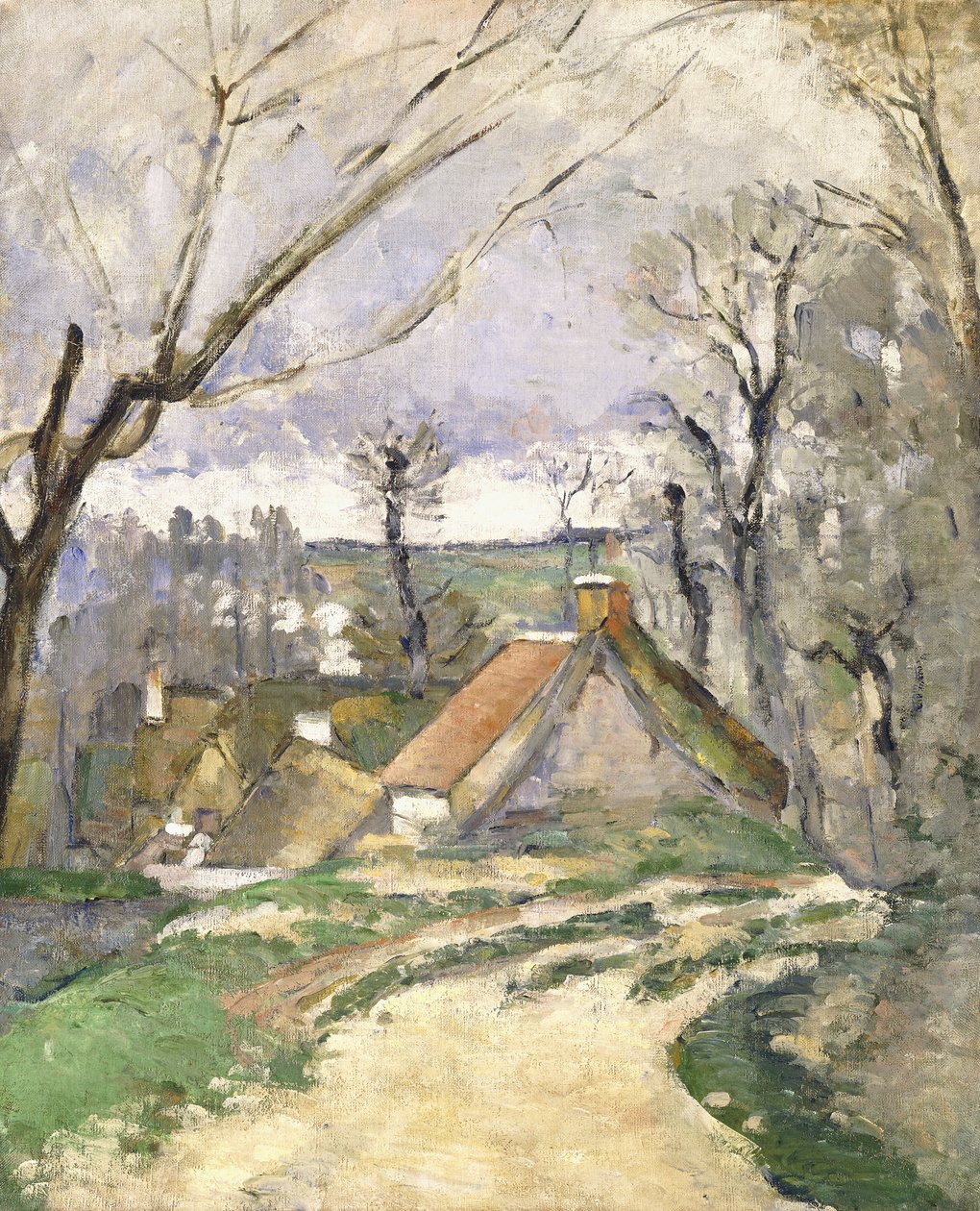 Az auversi kunyhók, 1872-73 alkotó: Paul Cézanne