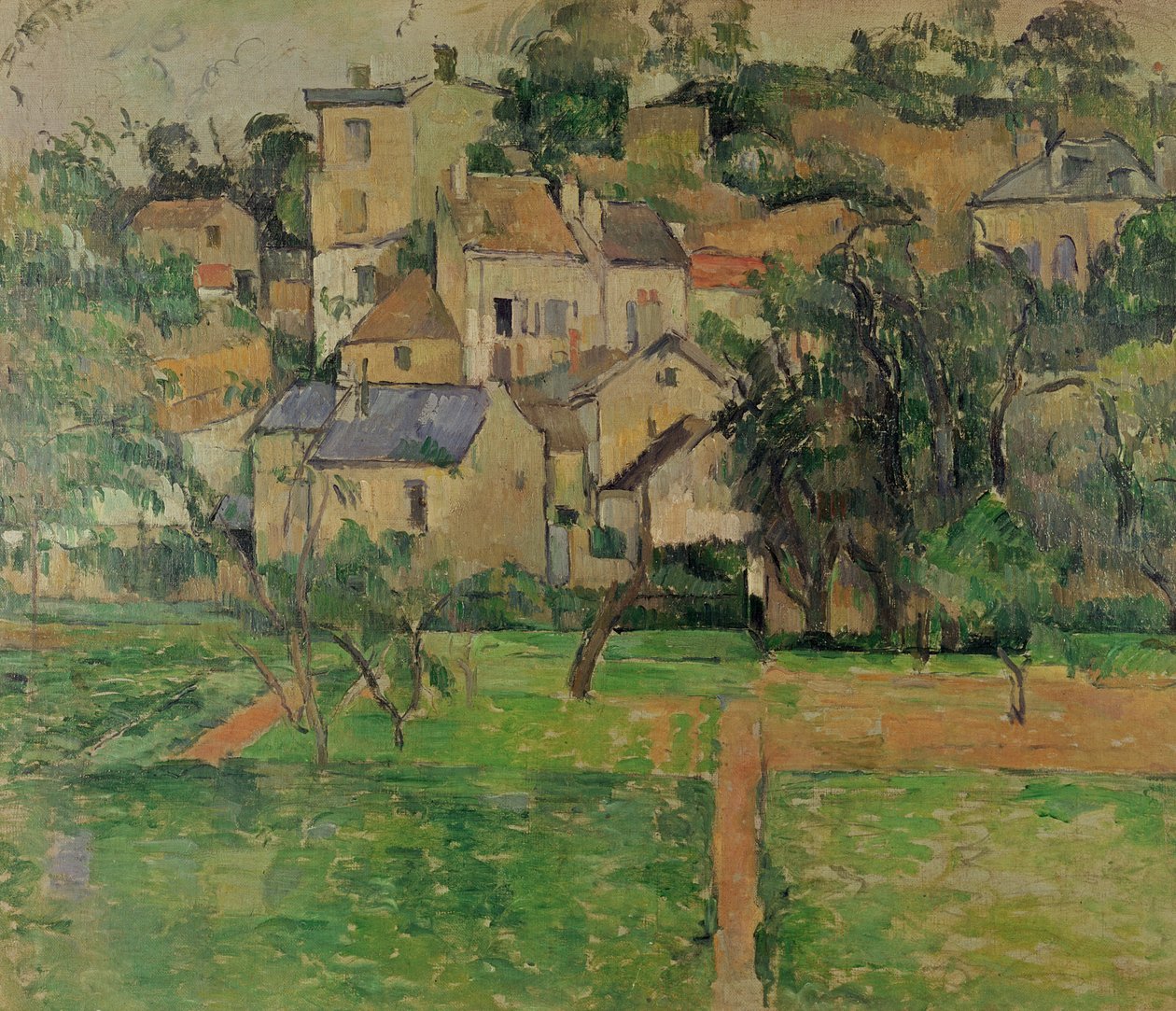 A pontoise-i Ermitázs, 1884 alkotó: Paul Cézanne