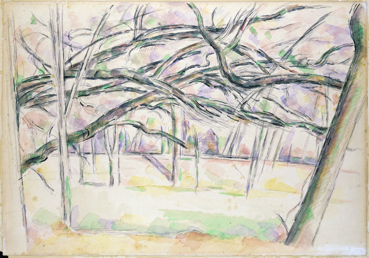 A gyümölcsös, 1895 körül alkotó: Paul Cézanne
