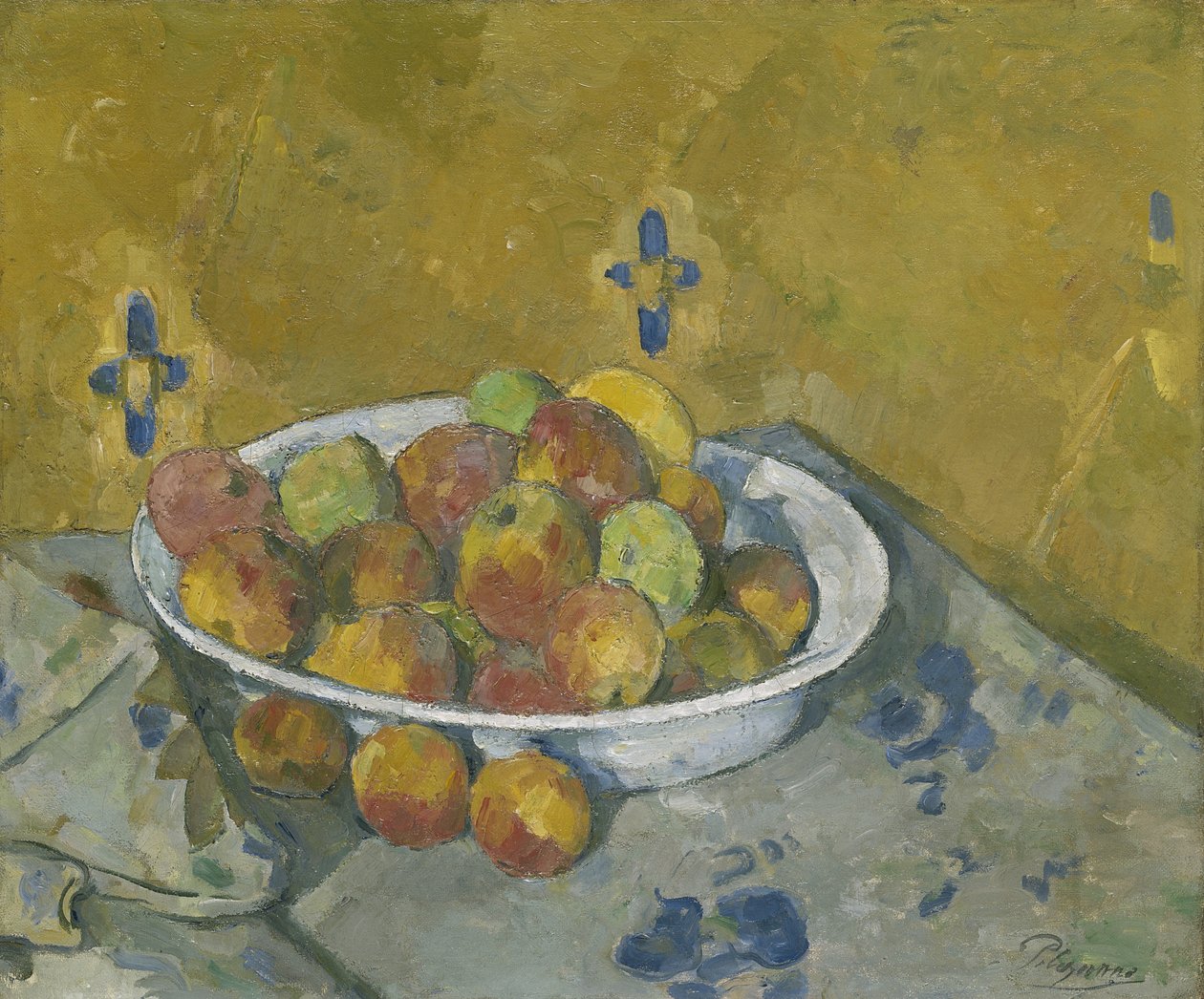 Az almás tányér, 1877 körül alkotó: Paul Cézanne