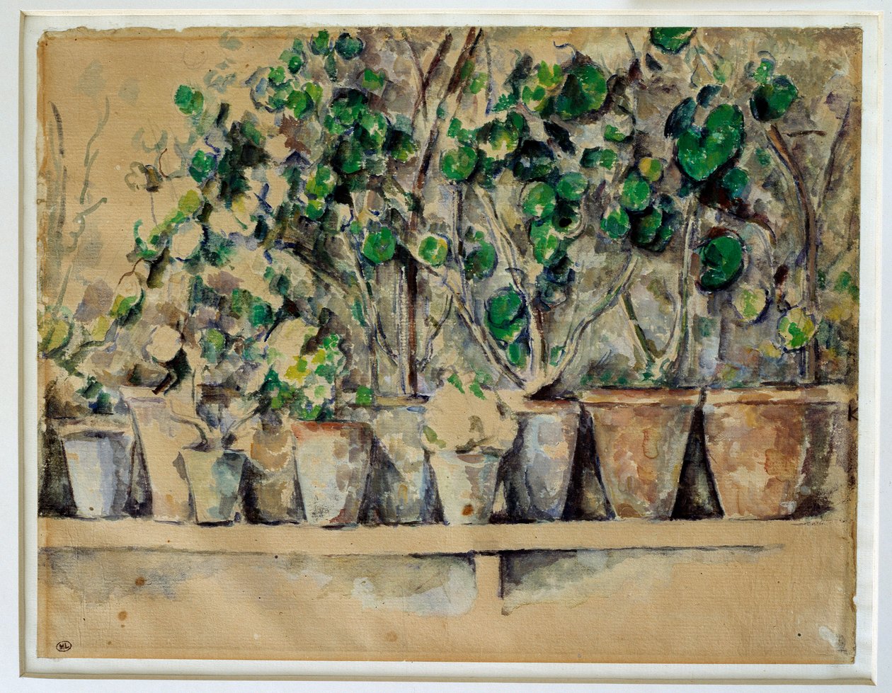 A virágcserepek Paul Cezanne alkotó: Paul Cézanne