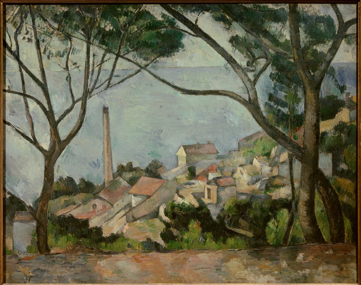 A tengerben L"Estaque. Paul Cezanne festménye alkotó: Paul Cézanne