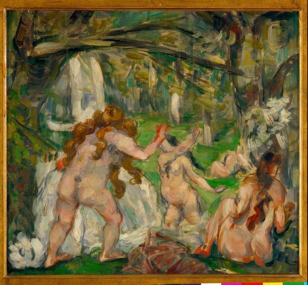 Három fürdőző alkotó: Paul Cézanne