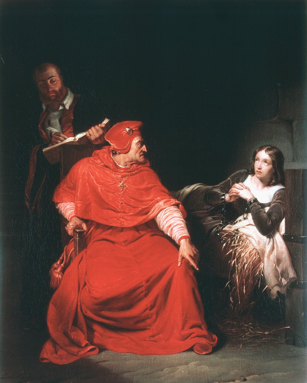 Jeanne of Arc a börtönben, 1825 alkotó: Paul Delaroche