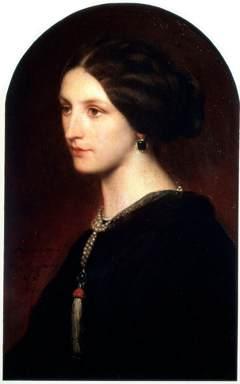 Sophie Shuvaloff grófnő portréja, 1853. alkotó: Paul Delaroche