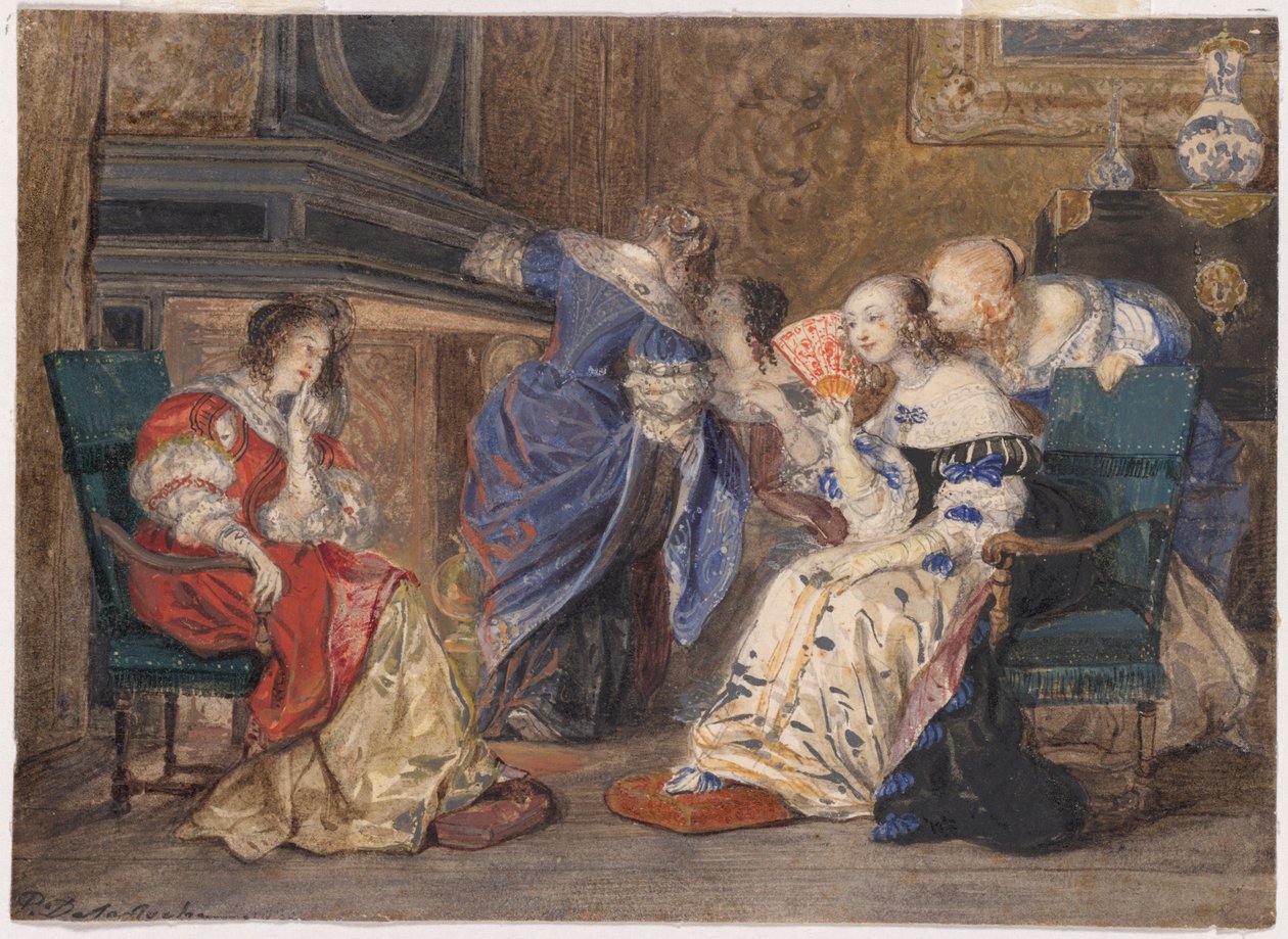 Nők a belső térben alkotó: Paul Delaroche