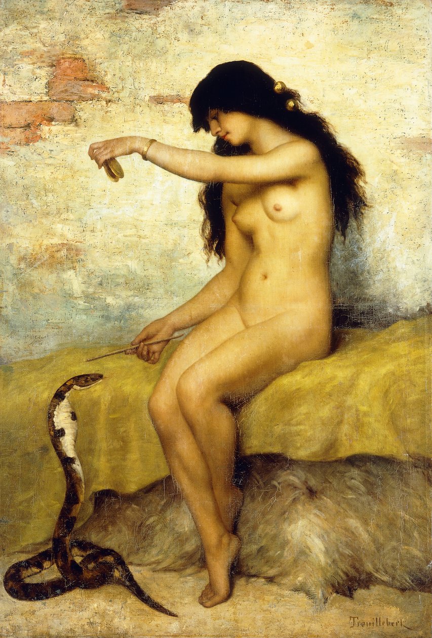 A kígyóbűvölő, alkotó: Paul Desire Trouillebert