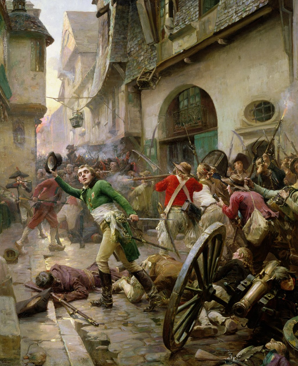 Henri de La Rochejaquelein (1772-94) a cholet-i csatában, 1793. október 17-én alkotó: Paul Émile Boutigny