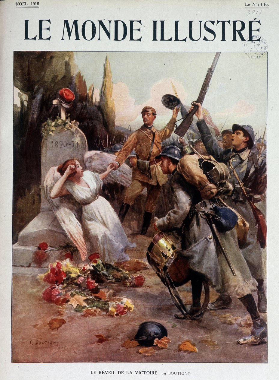 A győzelem újjáélesztése, Boutigny allegorikus festészete - a „Le Monde Illustré”-ben, 1915 karácsonya alkotó: Paul Émile Boutigny