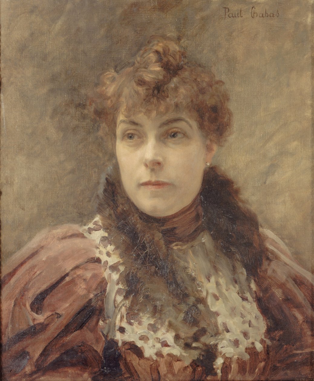 Daniel Lesueur portréja 1860-1921, c. 1895. alkotó: Paul Emile Chabas