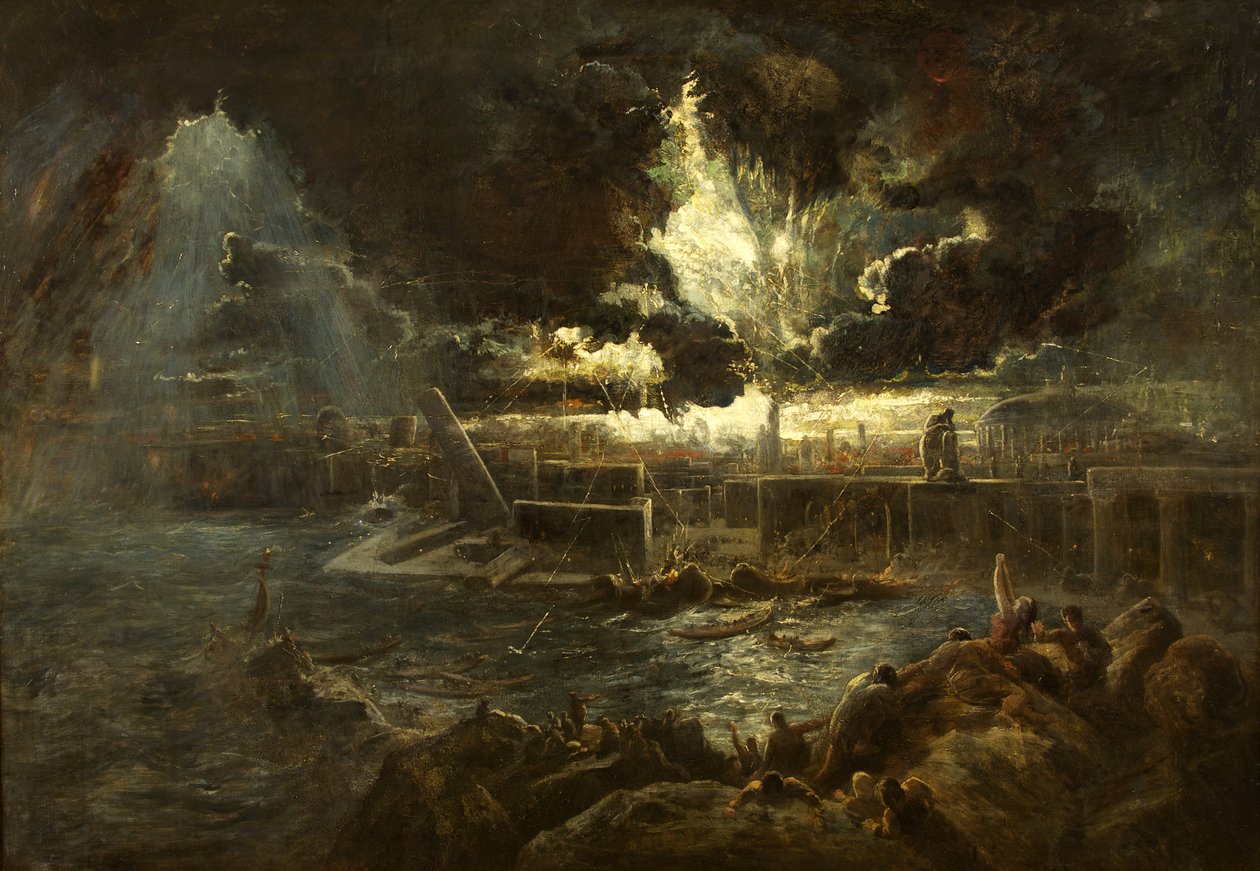 Pompei pusztulása, 1835 körül (olaj, vászon) alkotó: Paul Falconer Poole