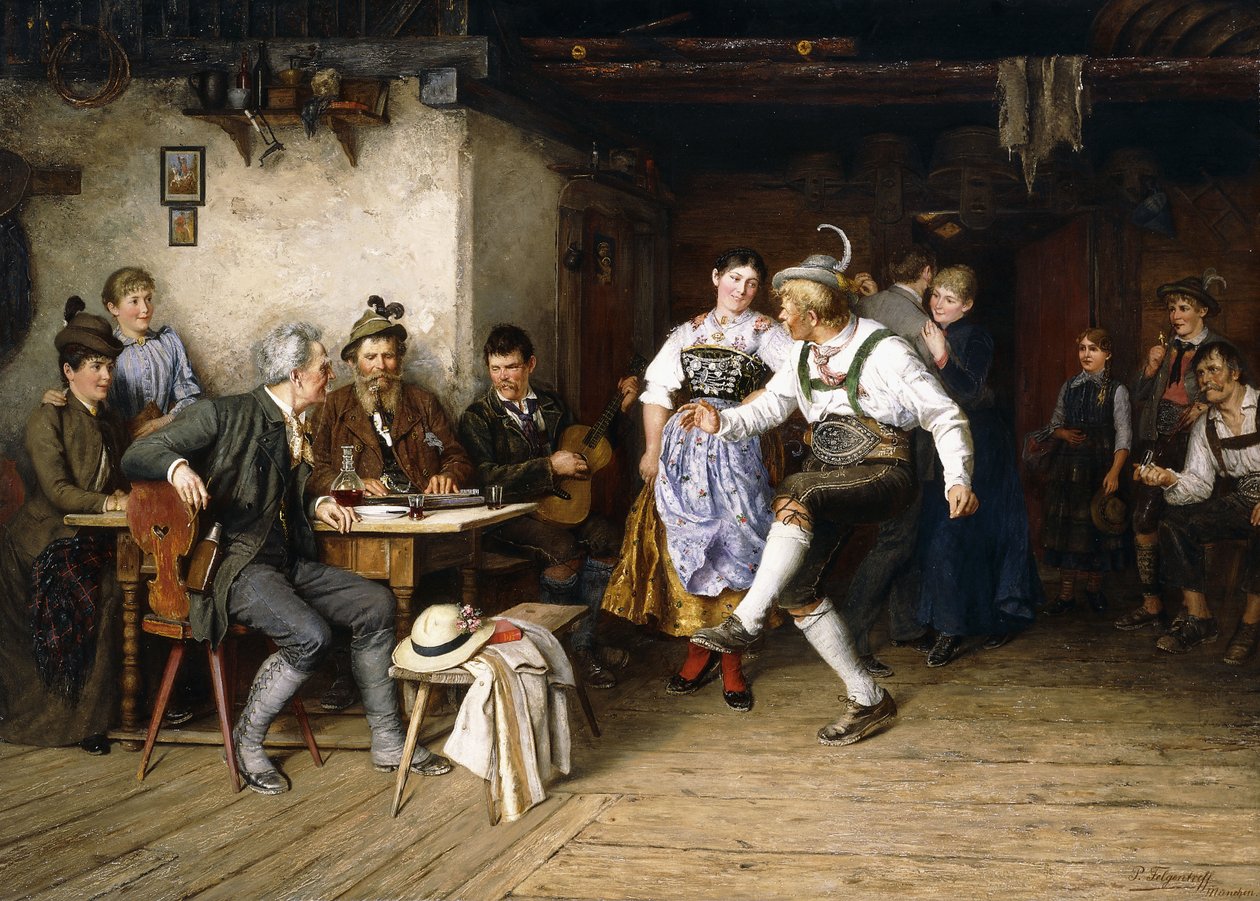 Egy Weinstube belseje (olaj, vászon) alkotó: Paul Felgentreff