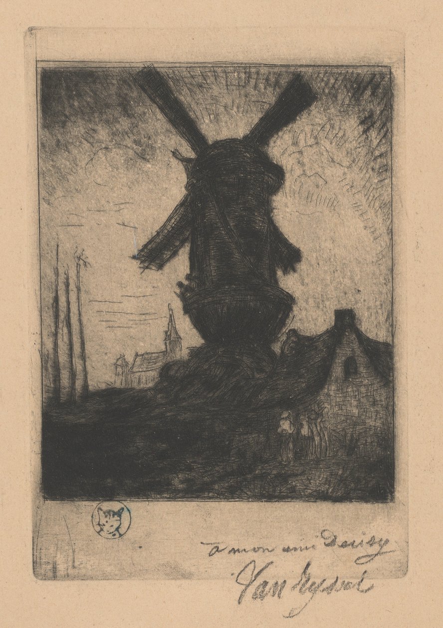 Északi szélmalom a Creuse-völgyben alkotó: Paul Ferdinand Gachet