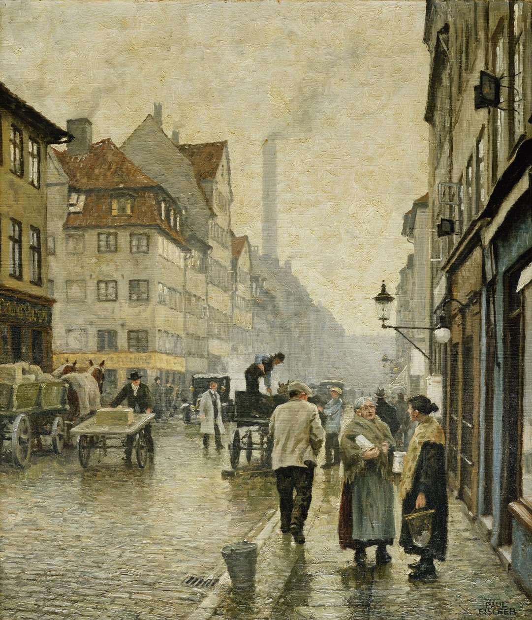 Krystalgade, Koppenhága, alkotó: Paul Fischer