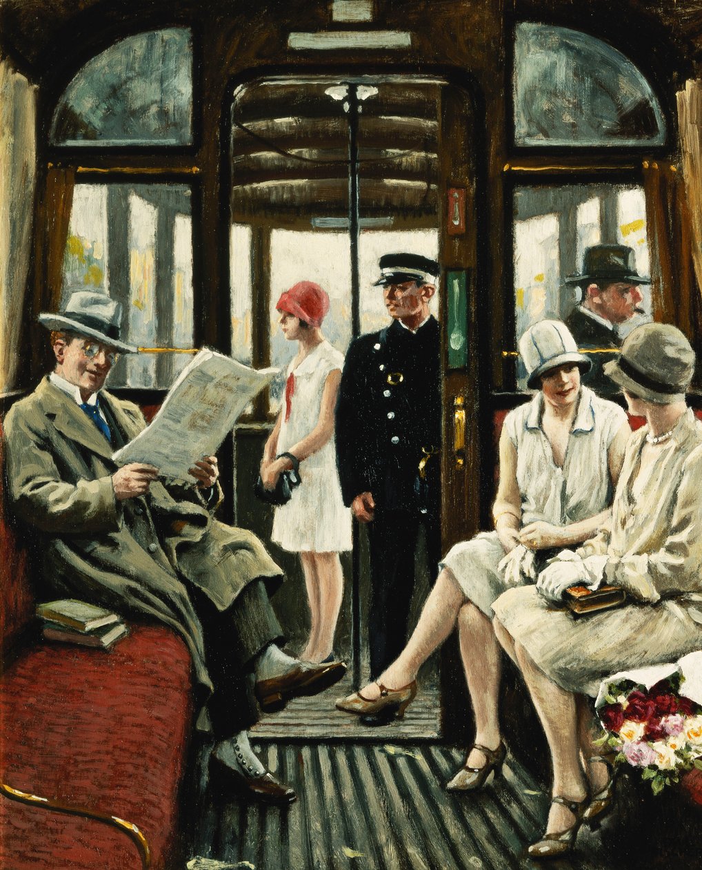 A villamoson alkotó: Paul Fischer
