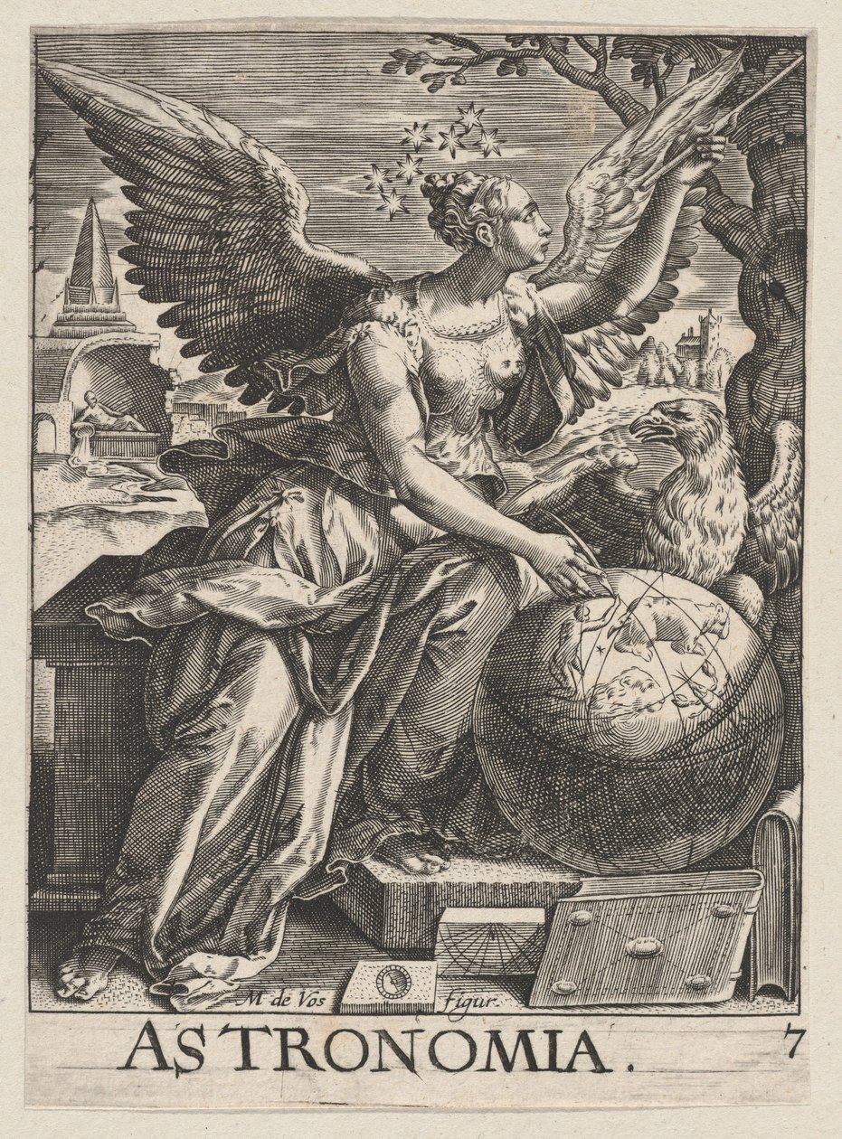 7. tábla: Astronomia, The Seven Liberal Arts, kb. 1628-66., kb. 1628-66. alkotó: Paul Fürst