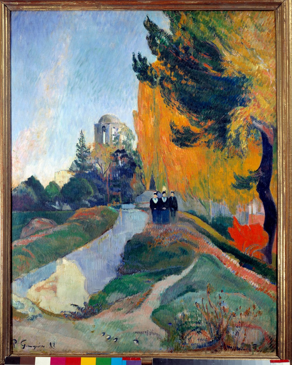 Alyscamps Arles-ban. Paul Gauguin festménye (1848-1903) alkotó: Paul Gauguin