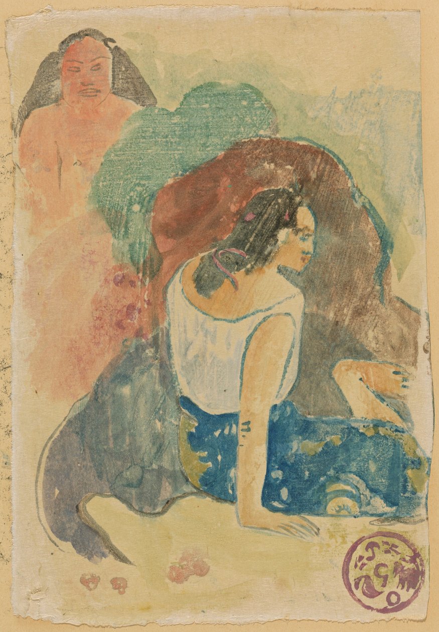 Arearea no Varua Ino (Worte des Teufels) [recto] alkotó: Paul Gauguin