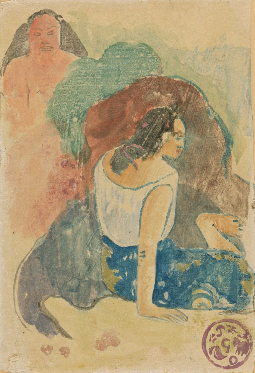 Area no Varua Ino Az ördög szavai [recto], 1894. alkotó: Paul Gauguin