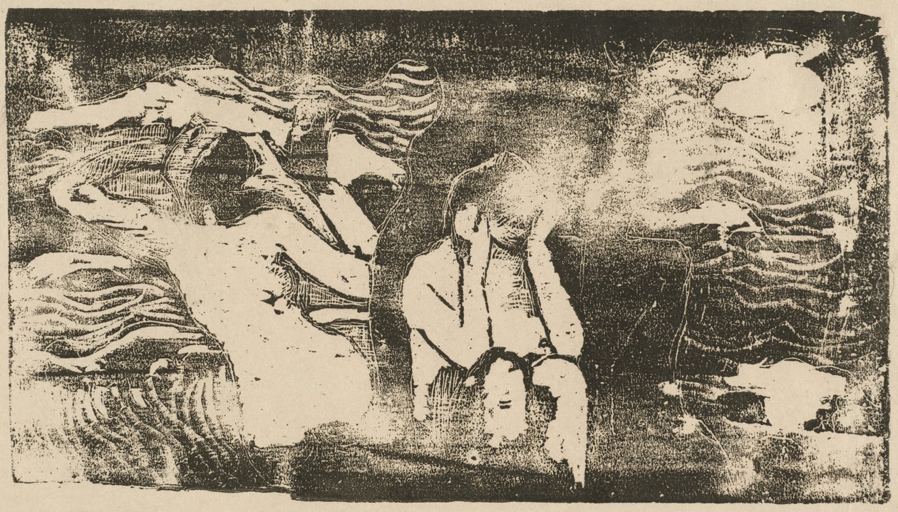 A Black Rocks-nál Aux roches noires, 1895-ben vagy azt követően. alkotó: Paul Gauguin