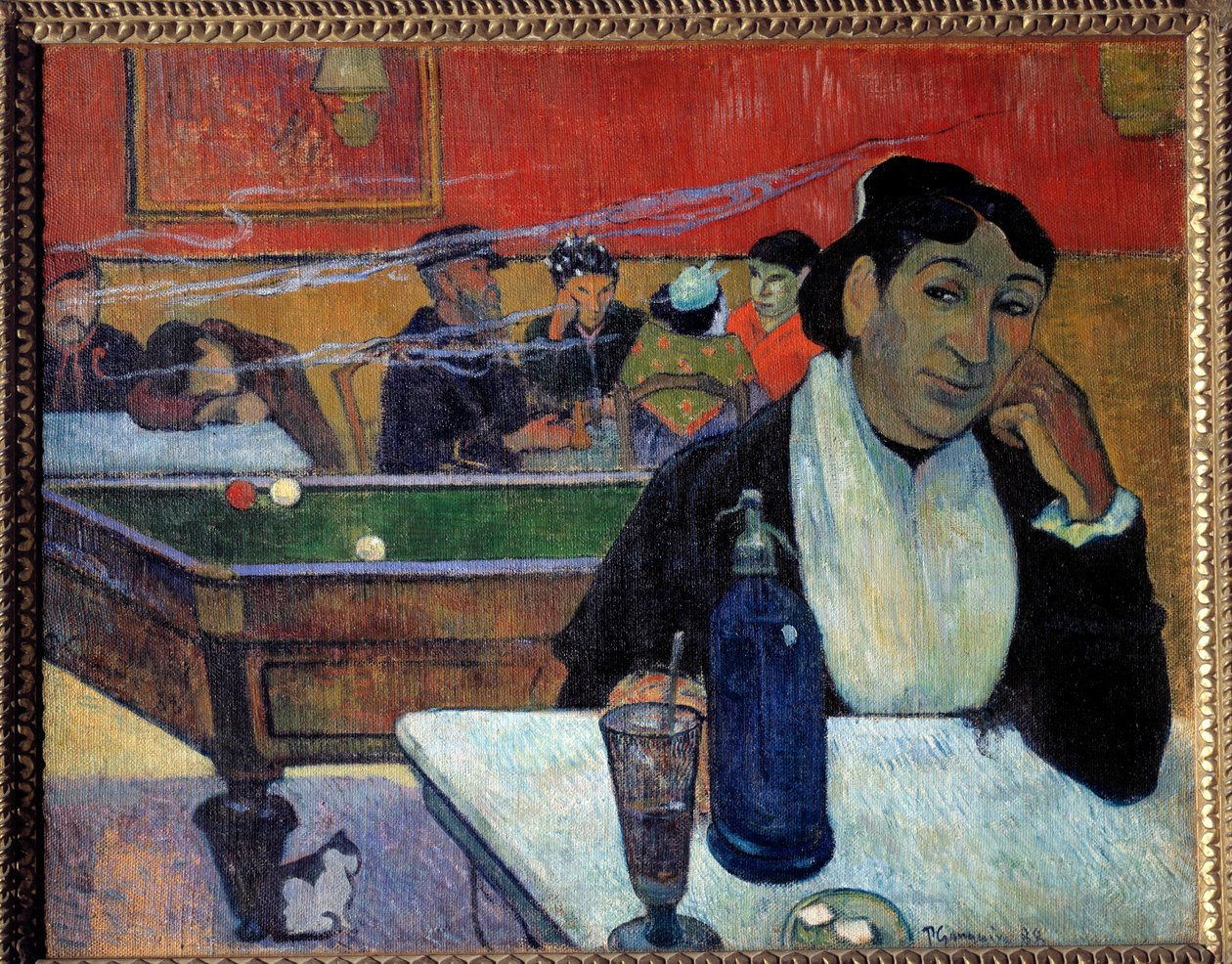 A kávézóban (Arles) Paul Gauguin festménye (1848-1902) 1888 Moszkva. Puskin Múzeum alkotó: Paul Gauguin
