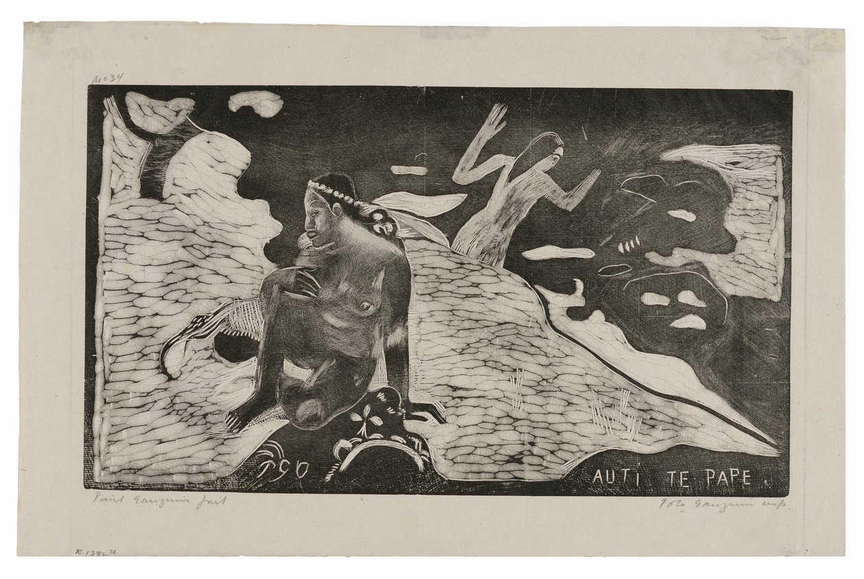 Auti te pape (Nők a folyónál) a Noa Noa lakosztályból alkotó: Paul Gauguin