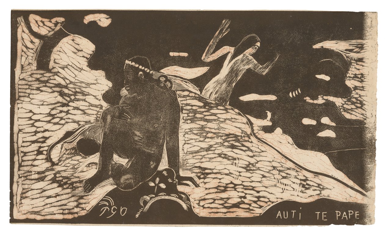 Auti te pape (Nők a folyónál), a Noa Noa lakosztályból alkotó: Paul Gauguin
