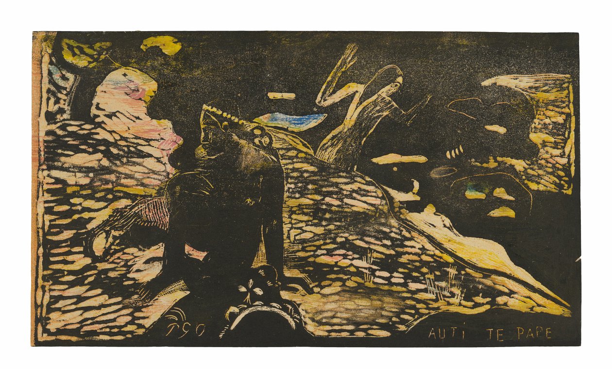 Auti te pape (Nők a folyónál), a Noa Noa Suite-ból alkotó: Paul Gauguin