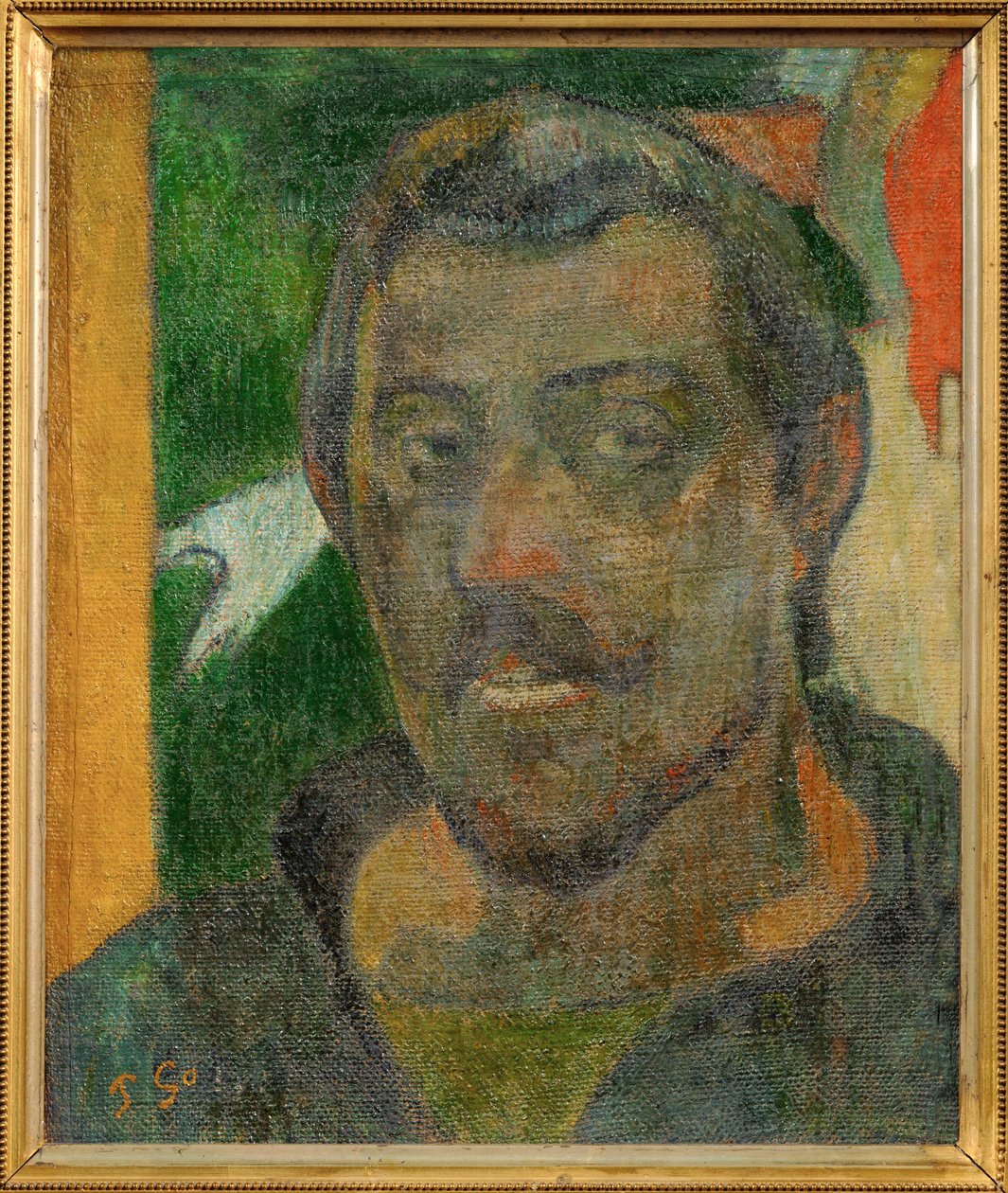 Autoportrait avec Ondine - Önarckép Undine-nal (festmény, vászon) alkotó: Paul Gauguin