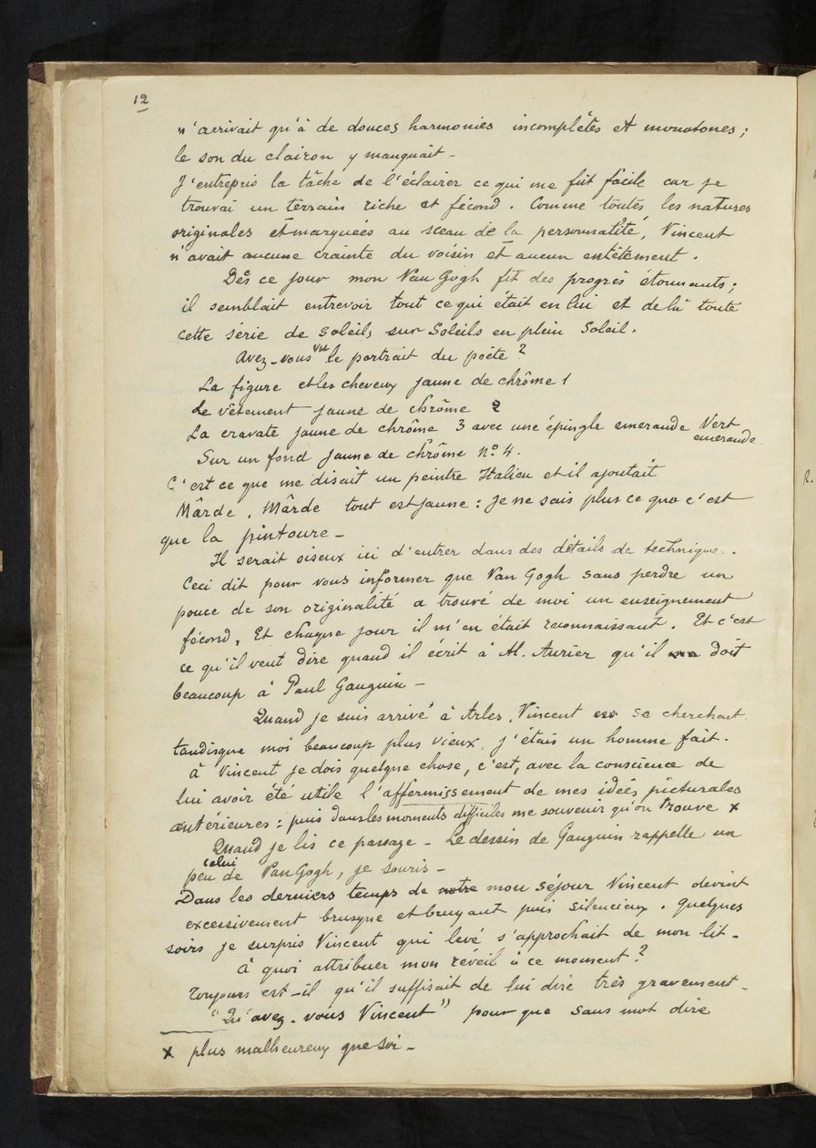 Avant et après - Gauguin Vincent van Gogh-nál töltött arles-i tartózkodásának leírása (12. o.) alkotó: Paul Gauguin
