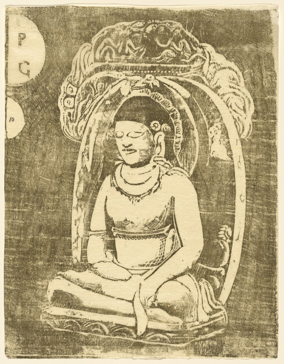 Buddha Buddha, 1895-ben vagy azt követően. alkotó: Paul Gauguin