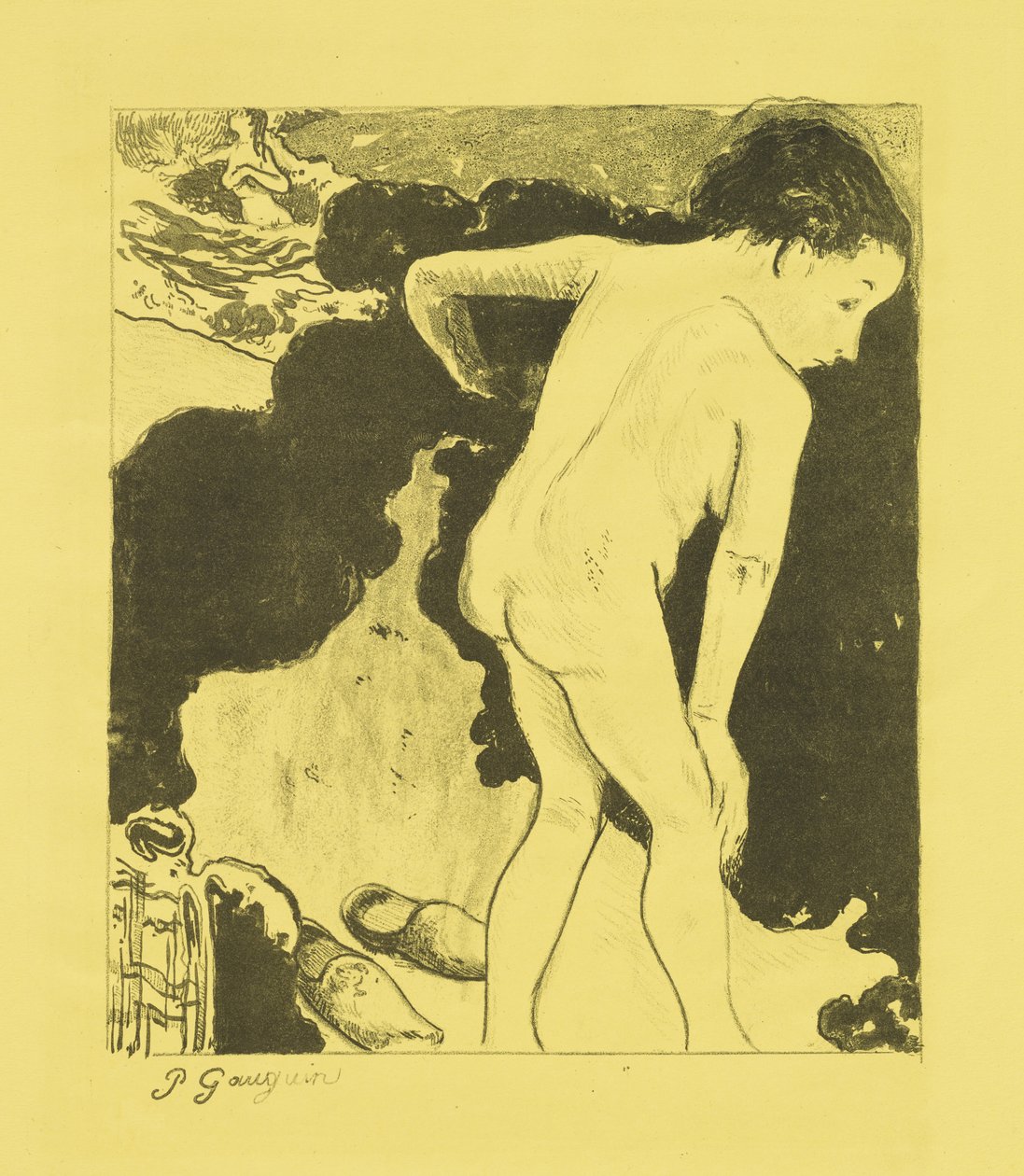 Breton fürdőzők alkotó: Paul Gauguin