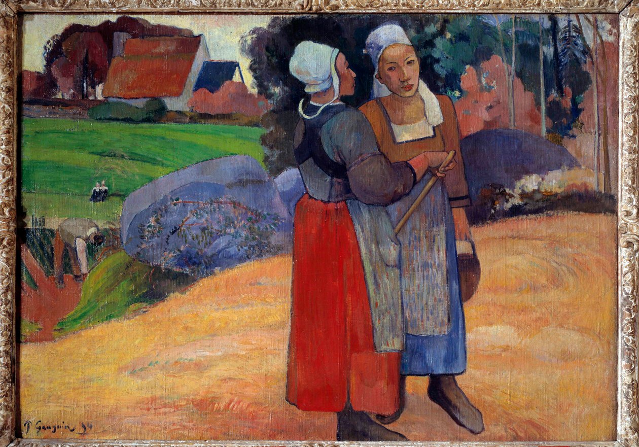 breton parasztok. Paul Gauguin festménye (1848-1903) alkotó: Paul Gauguin
