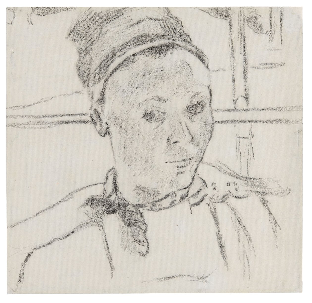 Egy fiatal breton nő mellszobra (talán Marie Lagadu) alkotó: Paul Gauguin