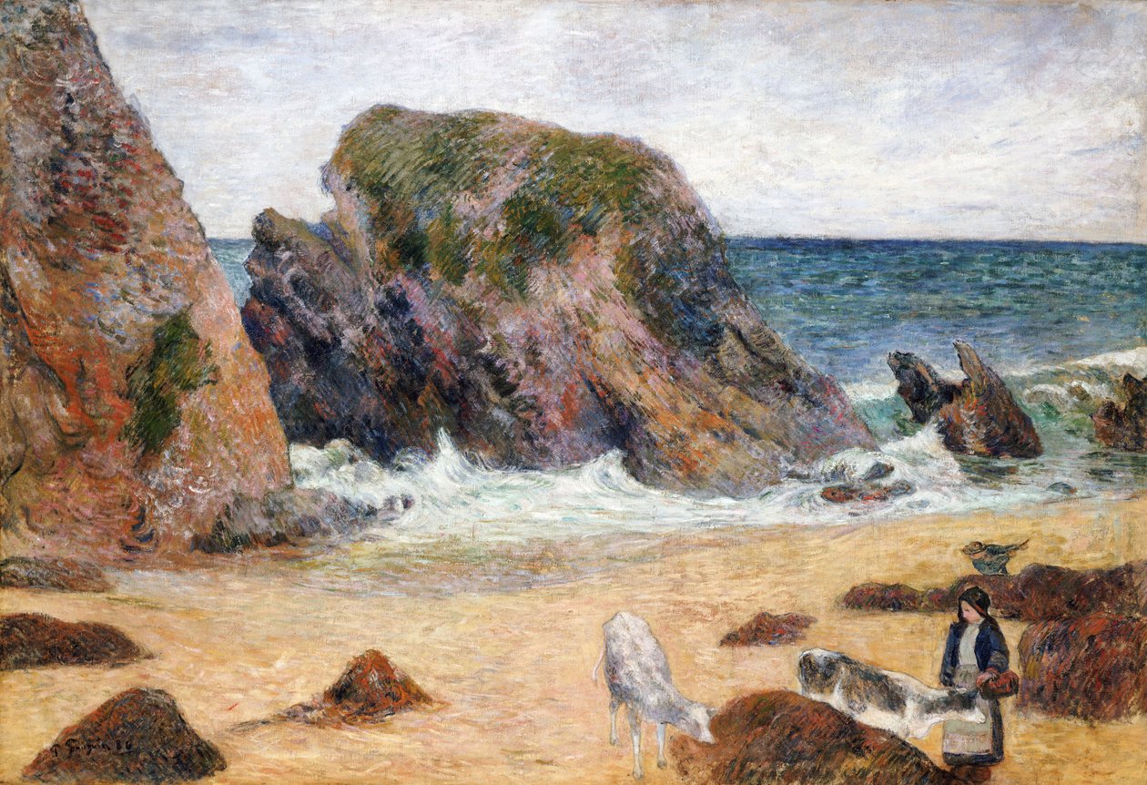 Tehenek a tengerparton, 1886 alkotó: Paul Gauguin