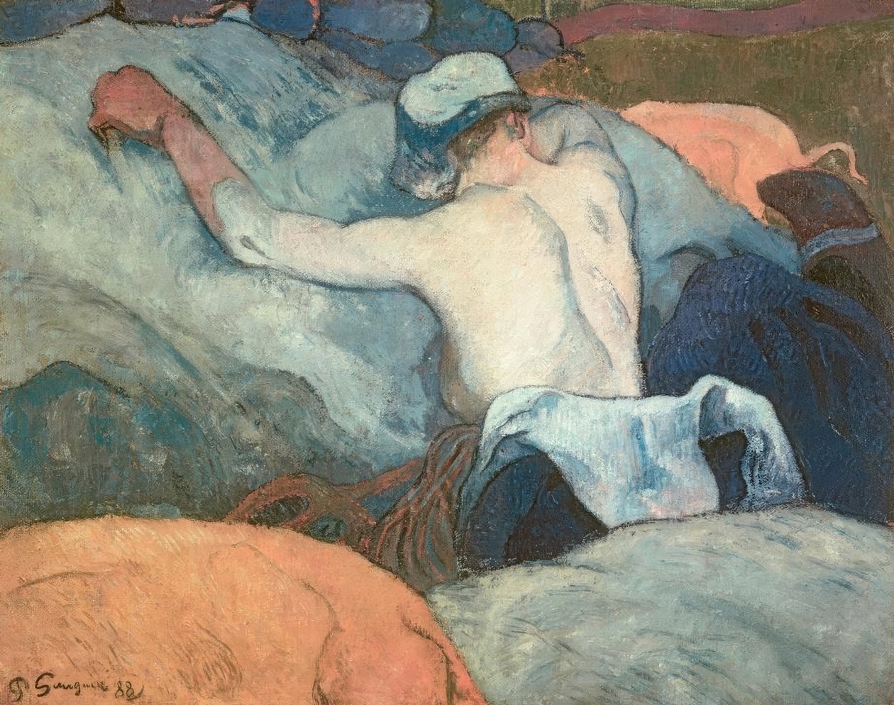 A szénában alkotó: Paul Gauguin